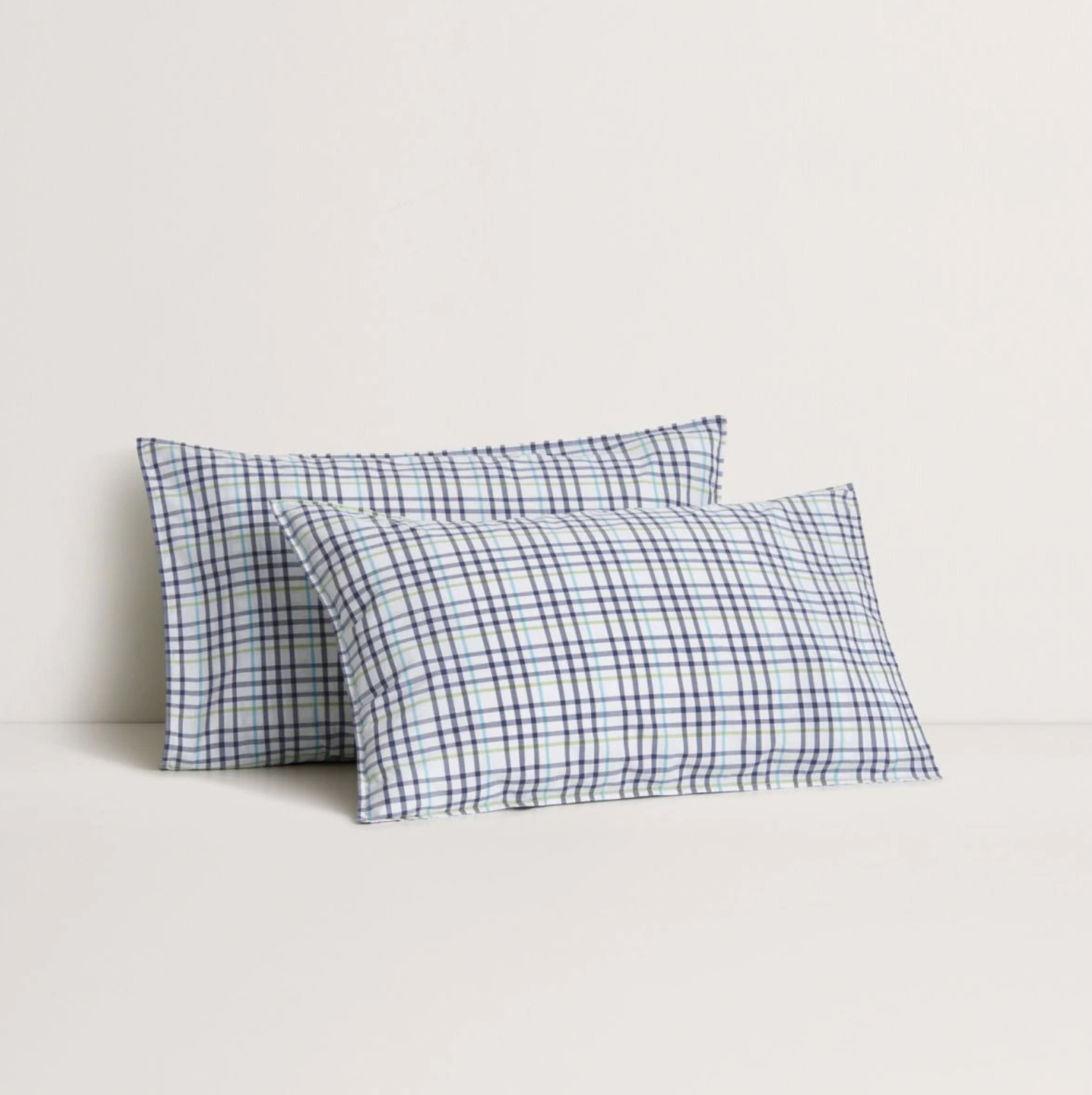 Bayley Check Washed Percale Sheet Set