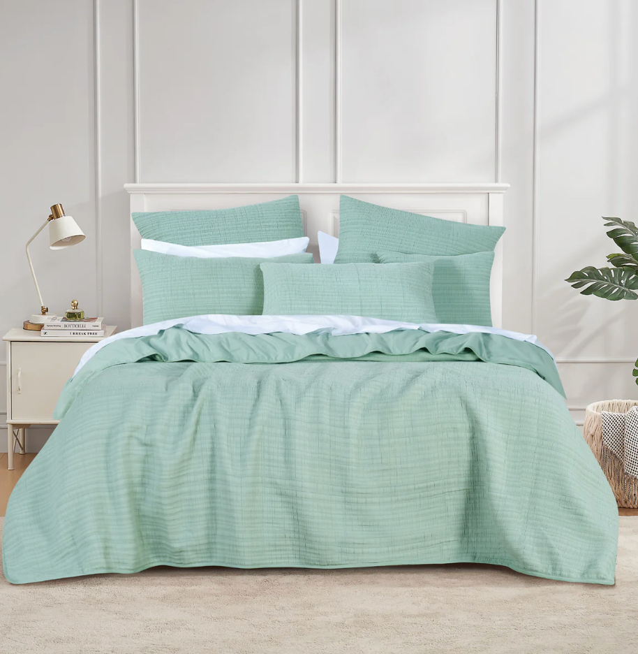 Cressida Coverlet Set Sage