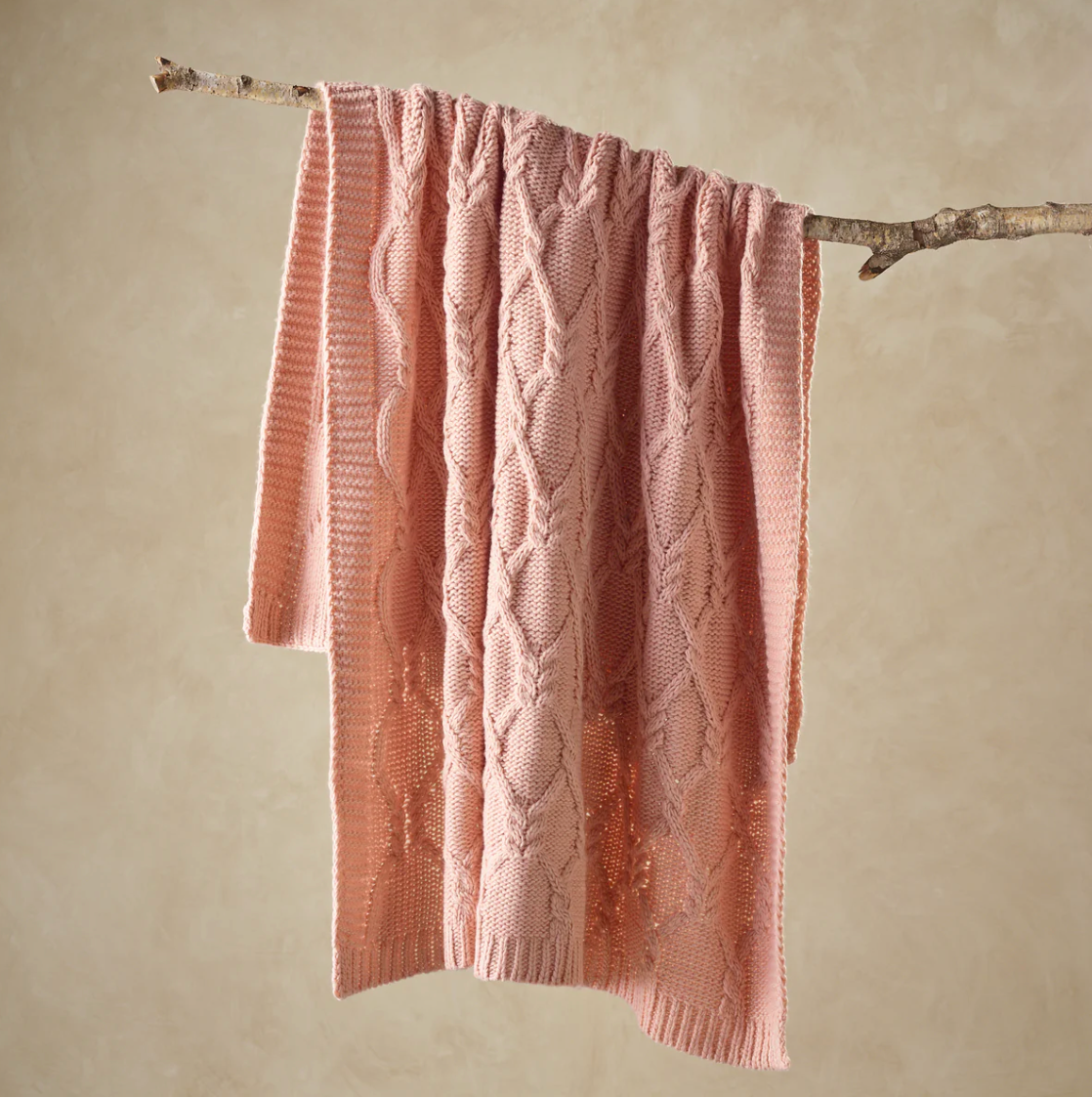 Johnson Throw Rug Blush