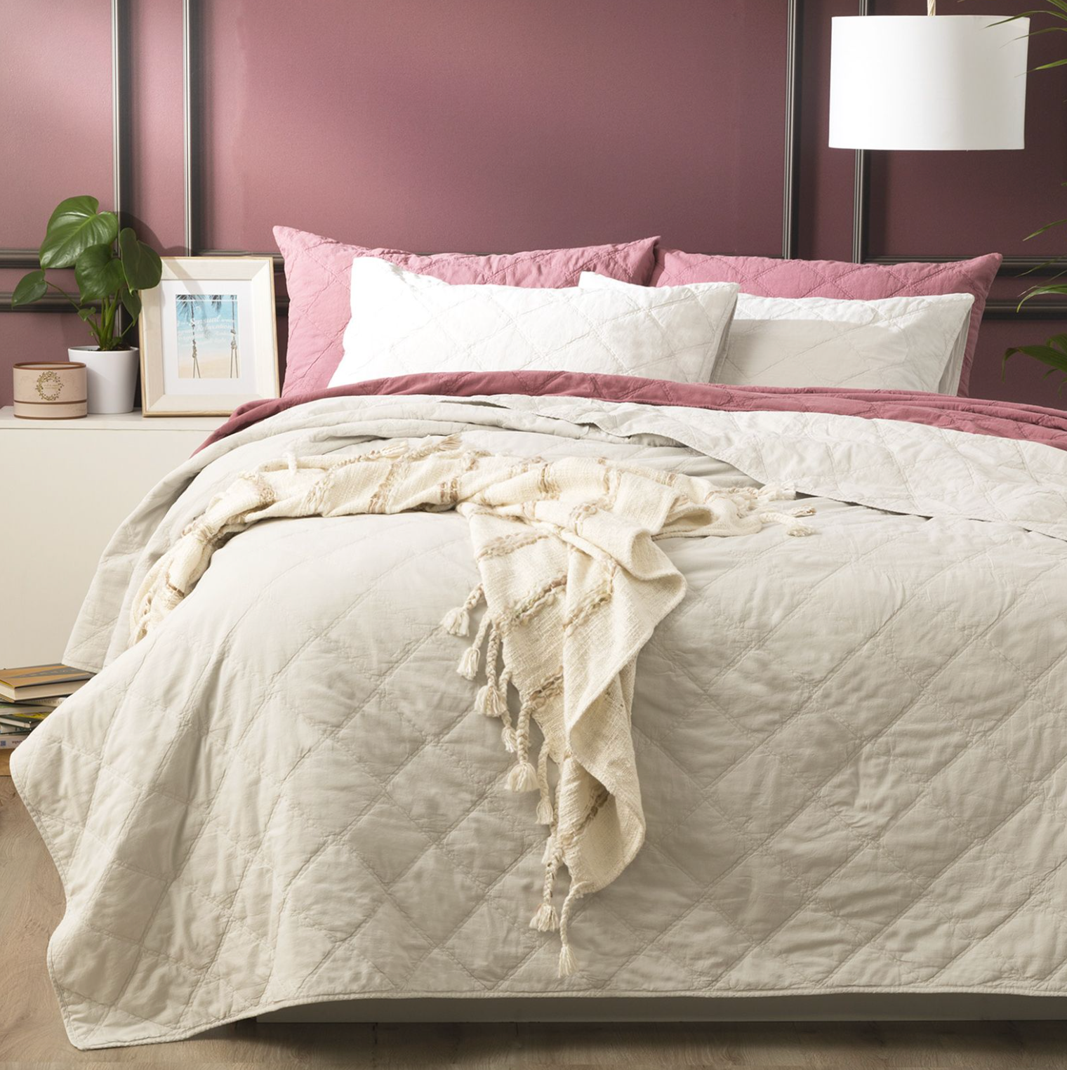 Attwood Vintage Stone Washed Cotton Quilted Coverlet Set