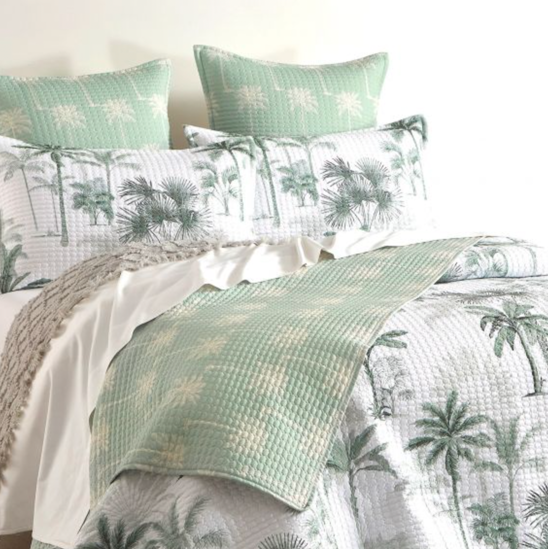 Marbella Quilted Reversible Coverlet Set