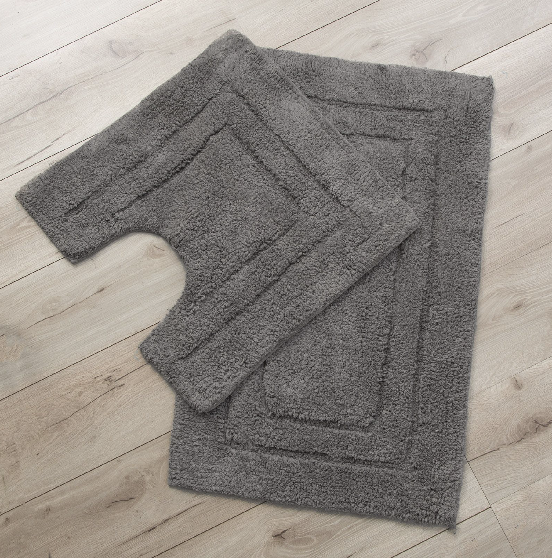 Tufted 2 Piece Bath Mat Set