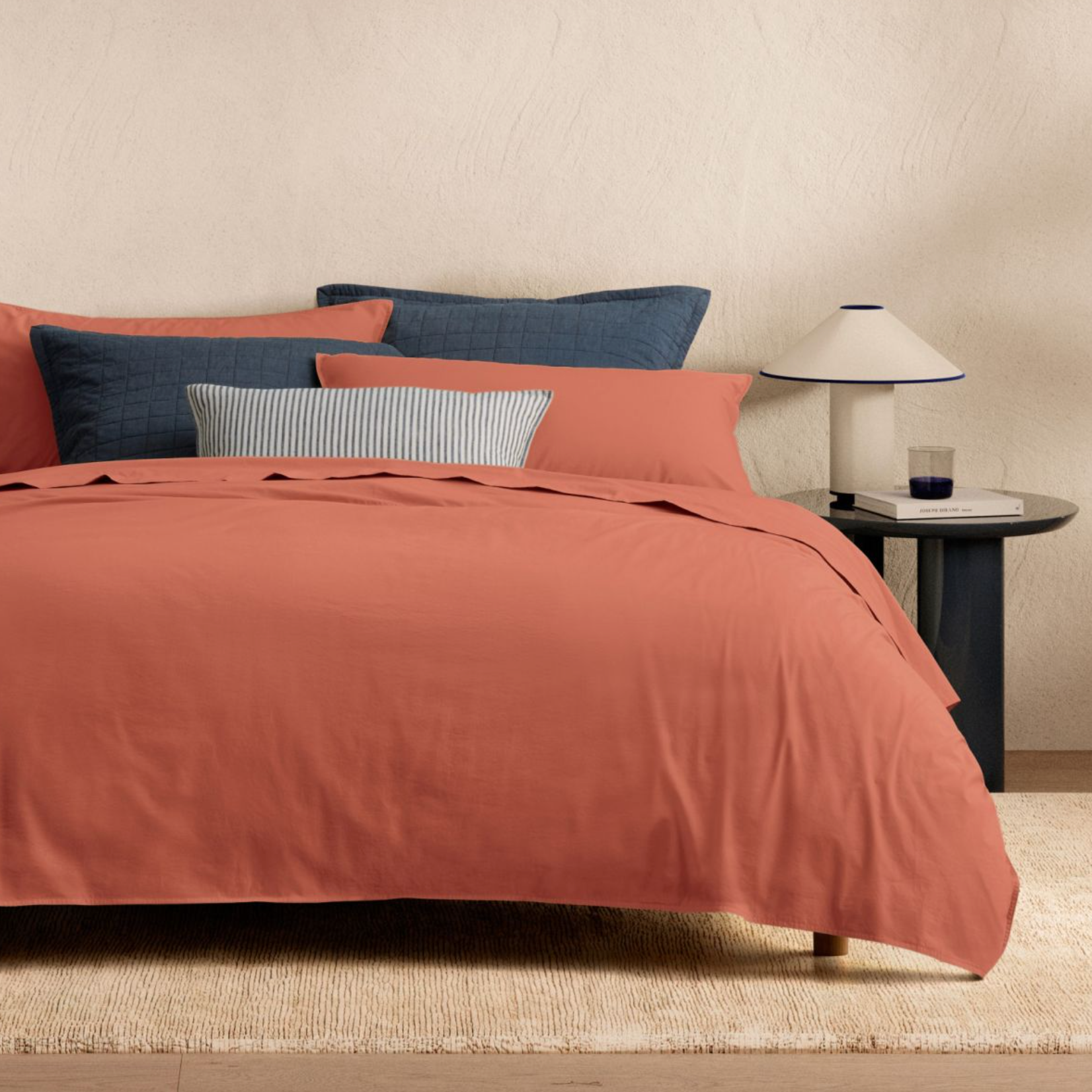 Bayley Washed Percale Quilt Cover Set