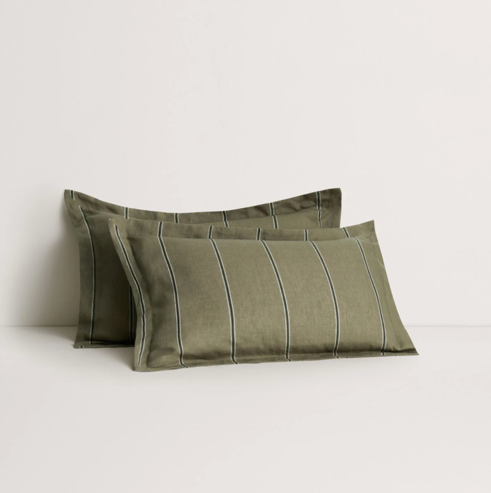 Abbotson Linen Stripe Tailored Pillowcase Pair