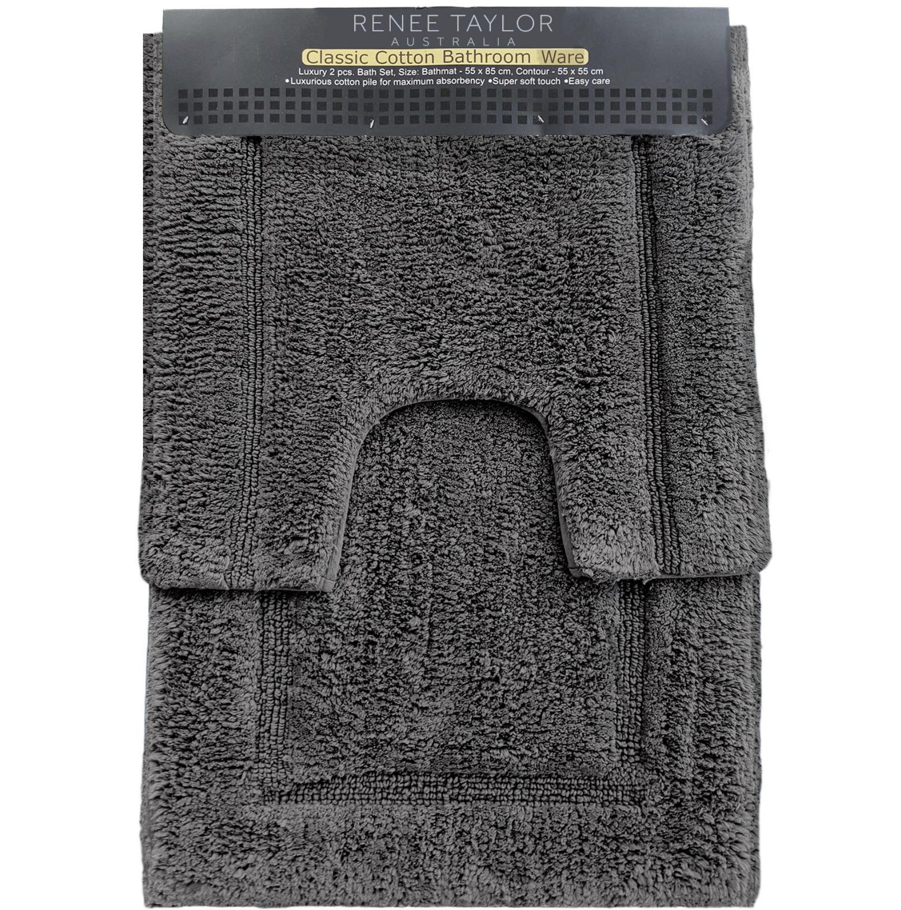 Tufted 2 Piece Bath Mat Set