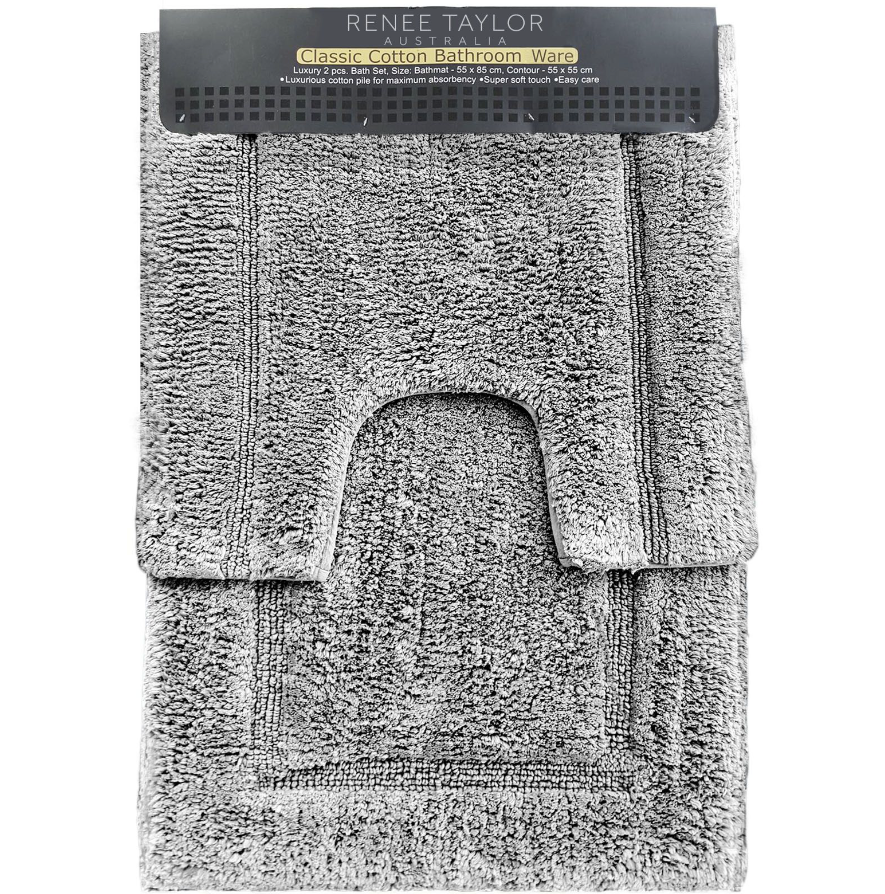 Tufted 2 Piece Bath Mat Set