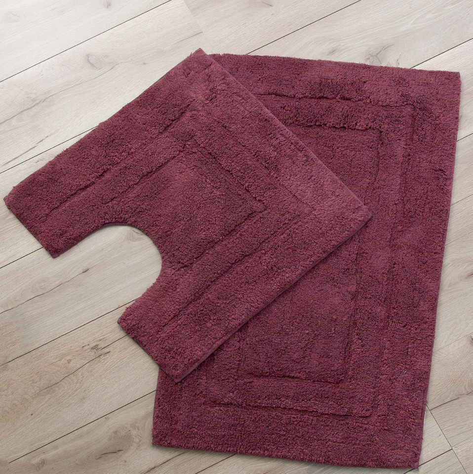 Tufted 2 Piece Bath Mat Set