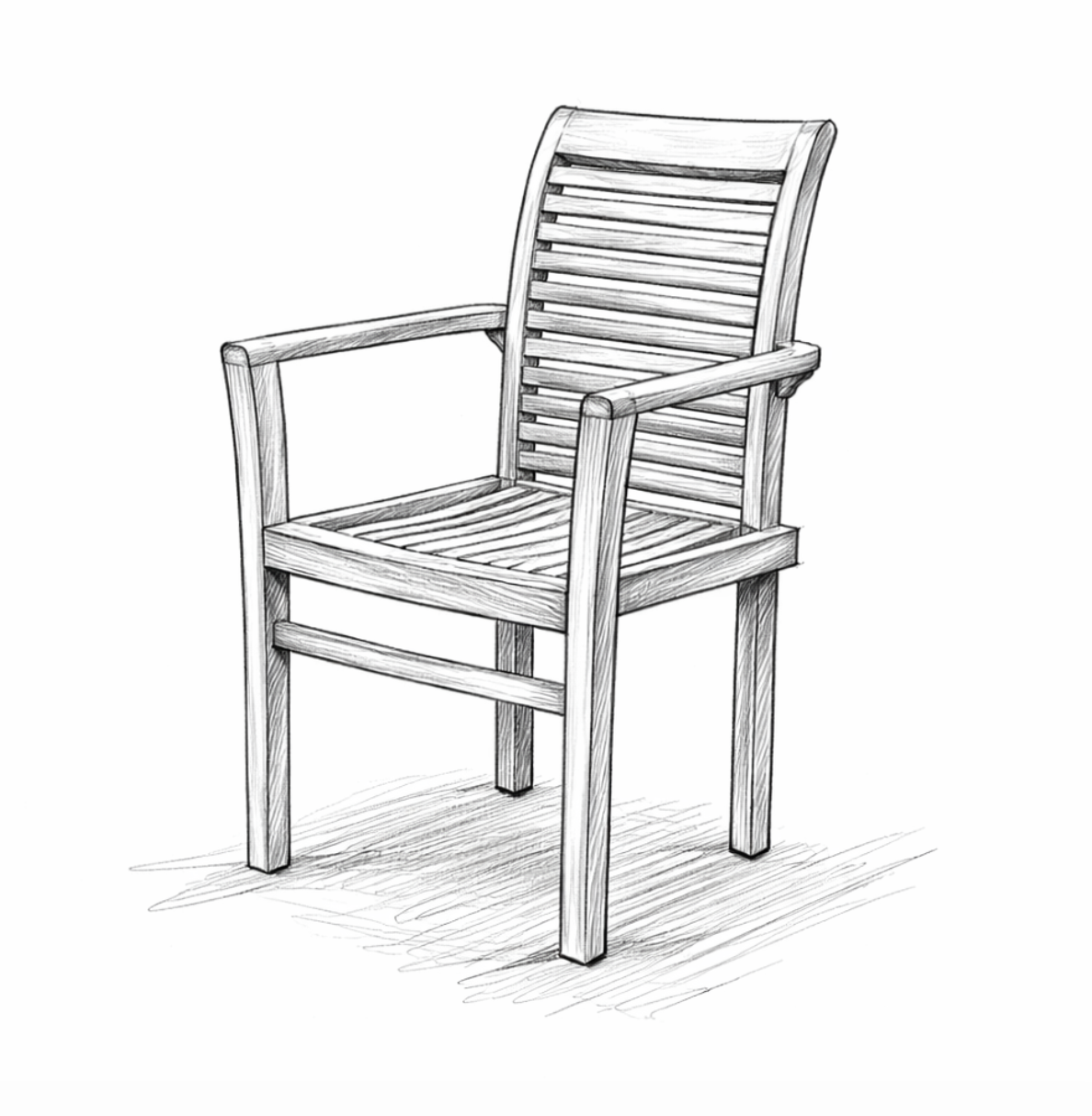 Outdoor Teak Armchair