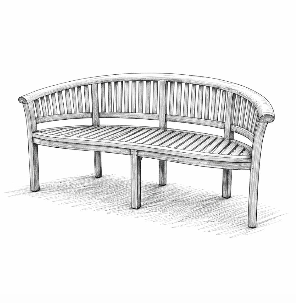 Banana Garden Bench