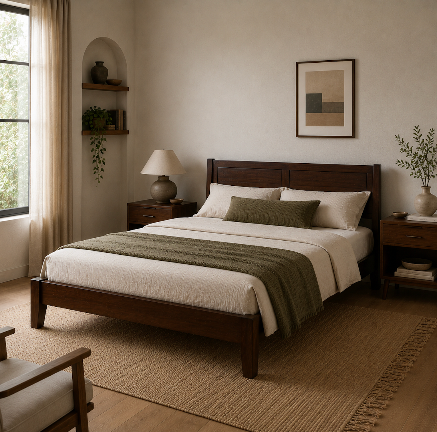 Charles Wood Bed Frame Low Profile