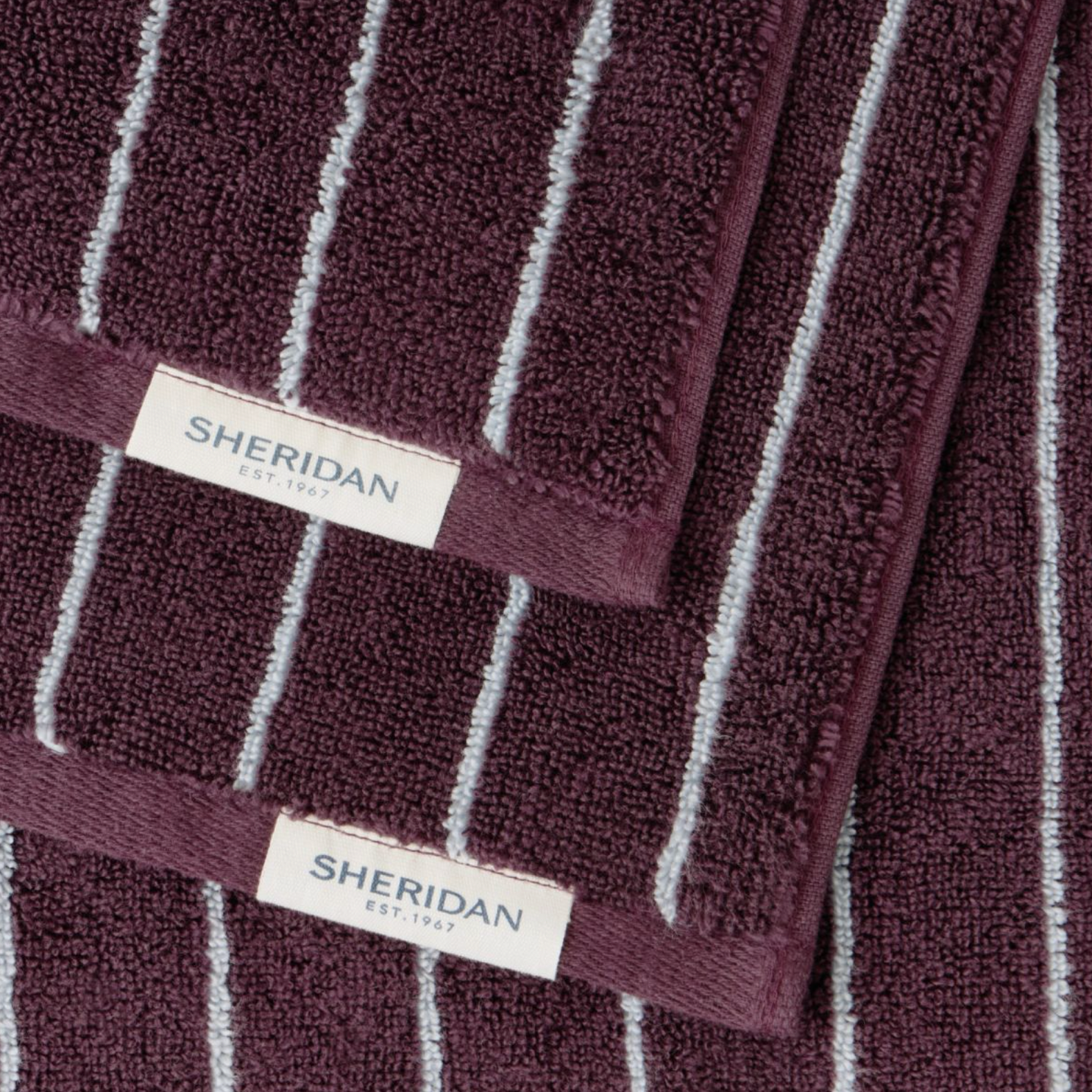 Aven Australian Cotton Stripe Bath Towel