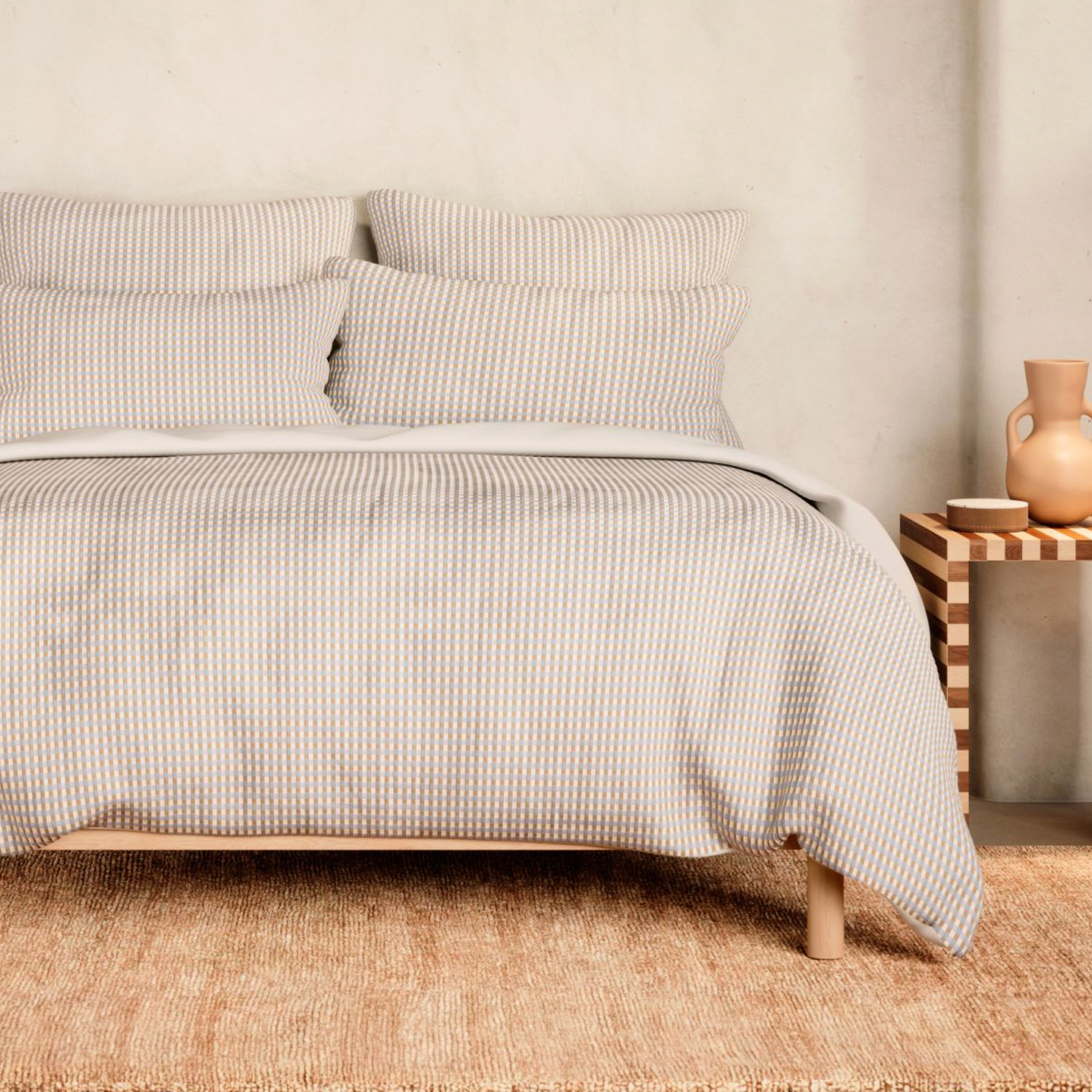 Romi Check Quilt Cover Set