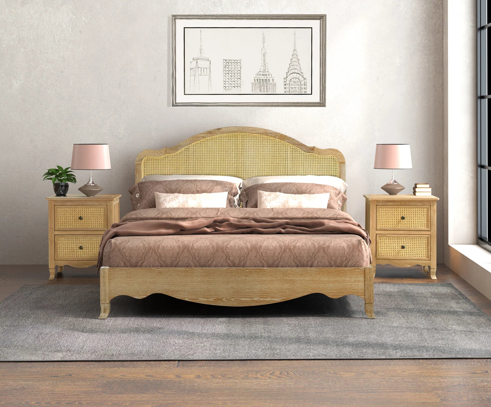 Sierra Rattan Bed Frame