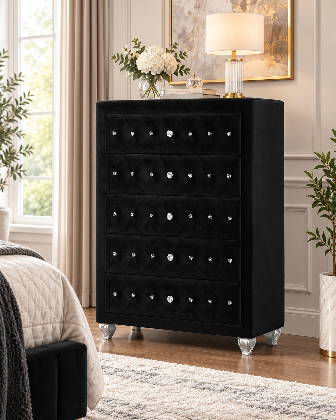 Zohar Chest Of Drawers - Black