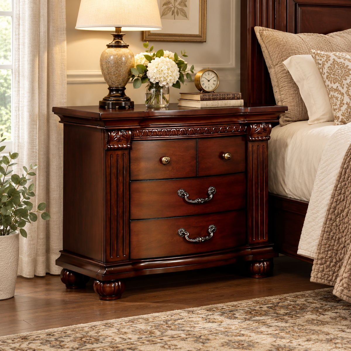 Grandom Bedside Table