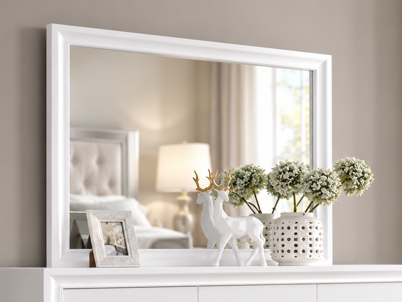 Chrissy Mirror - White