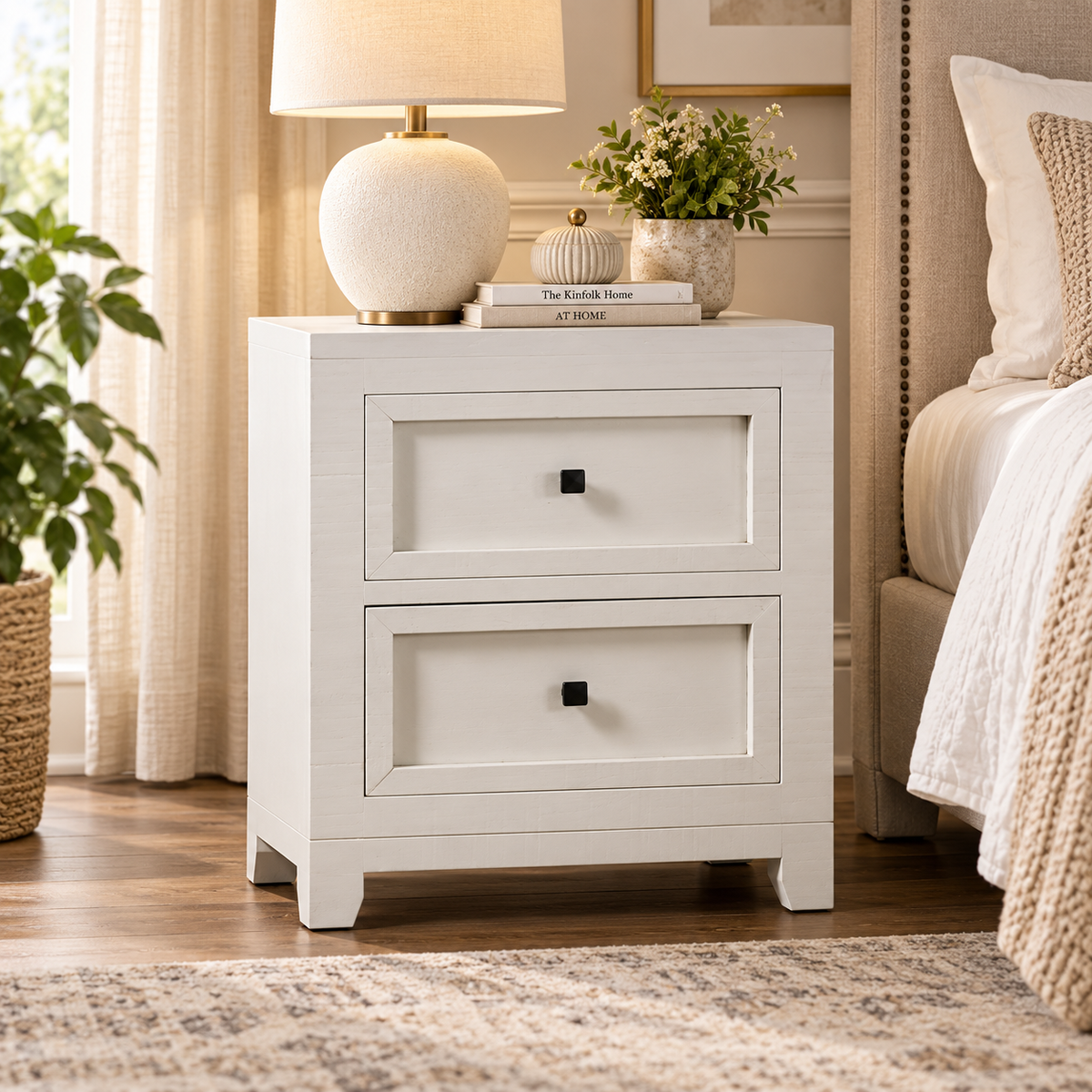 Oakridge Bedside Table - Ivory