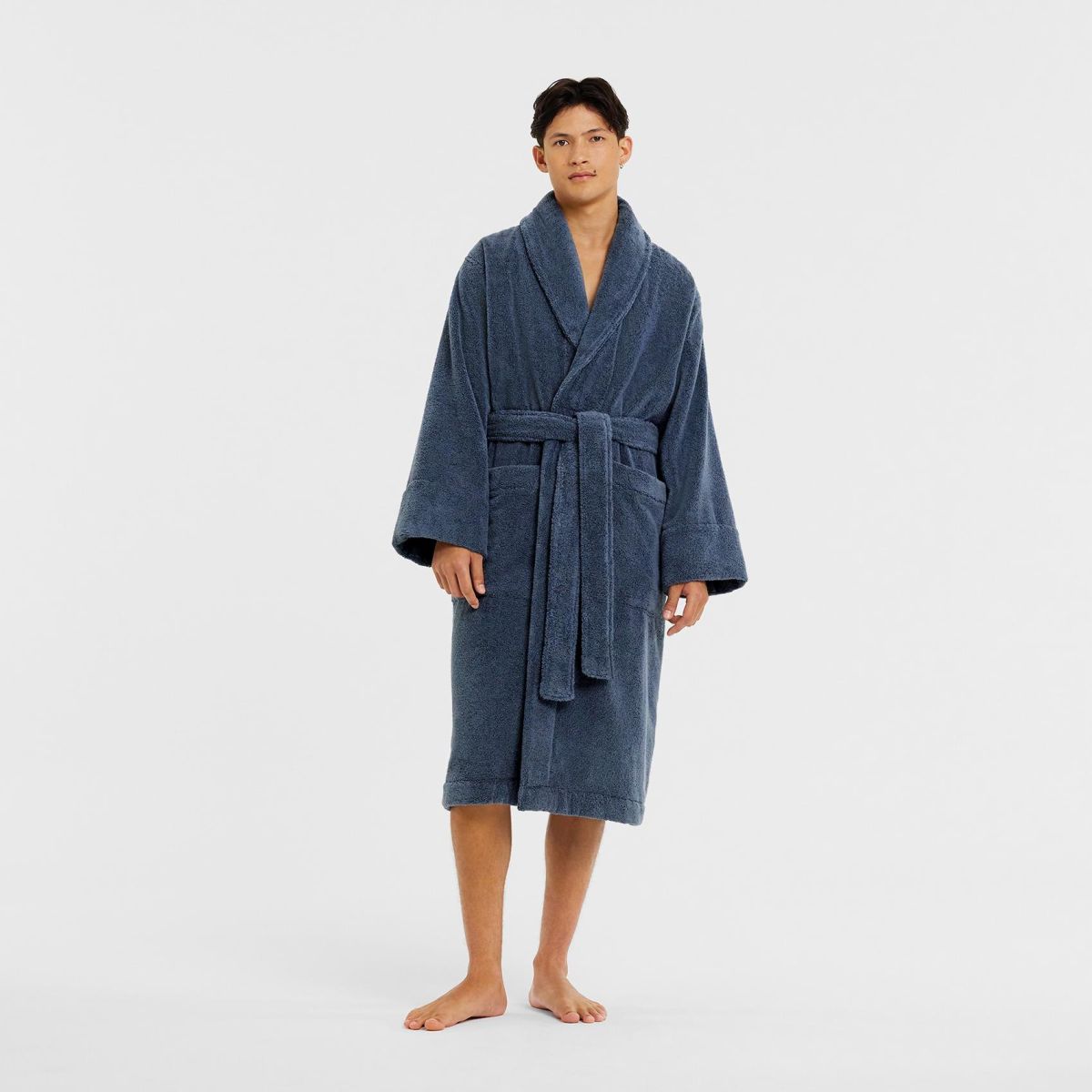 Aven Australian Cotton Robe Indigo