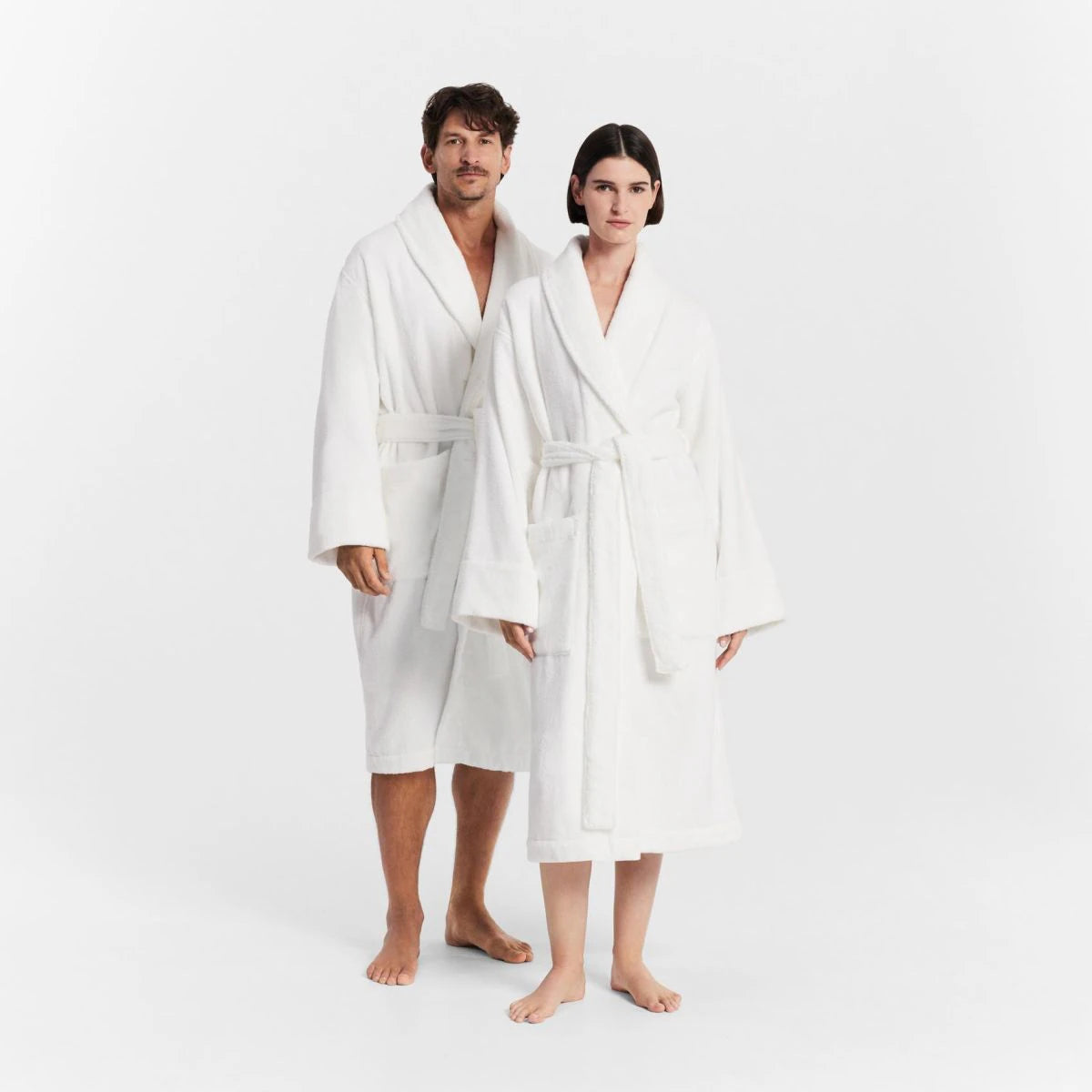 Aven Australian Cotton Robe White