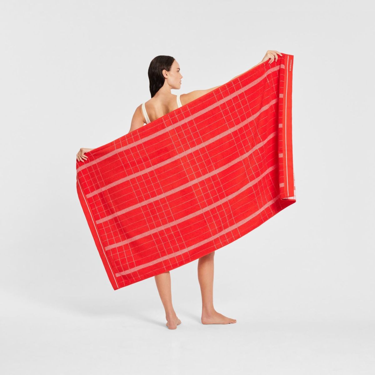 Batteau Beach Towel Red Soda