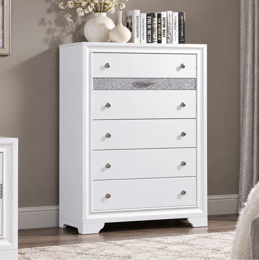 Chrissy Chest Of Drawers - White