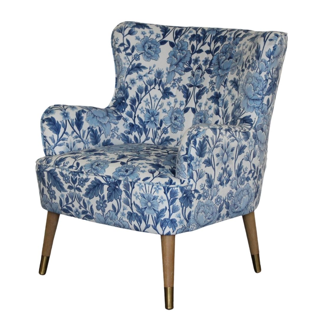 East Hampton Arm Chair in Chestnut Blue