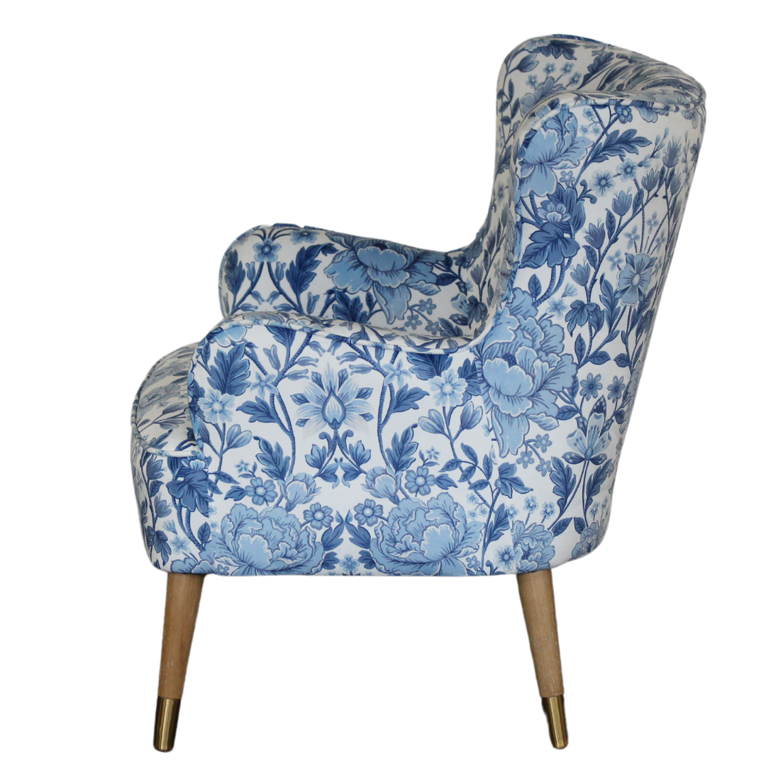 East Hampton Arm Chair in Chestnut Blue