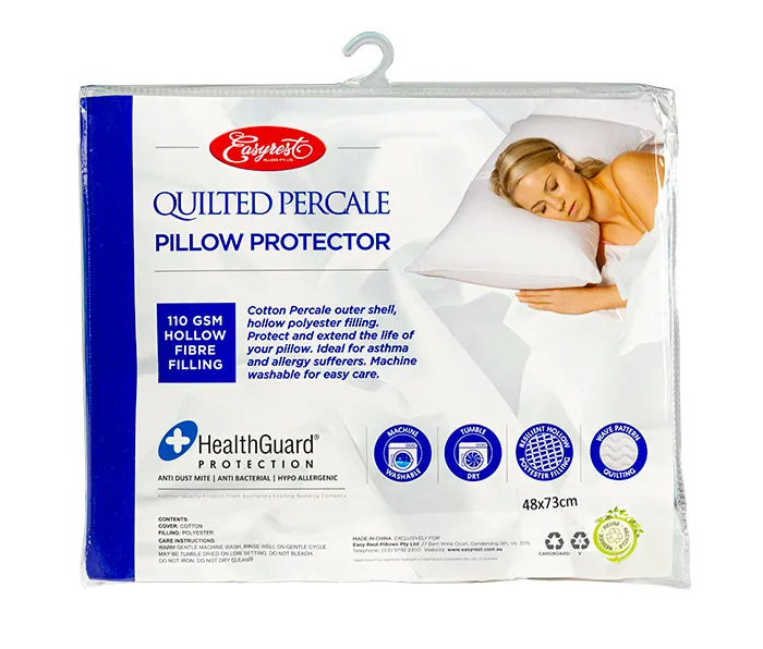 Quilted Percale Pillow Protector