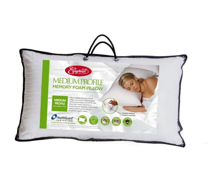 Memory Foam Medium Profile Pillow