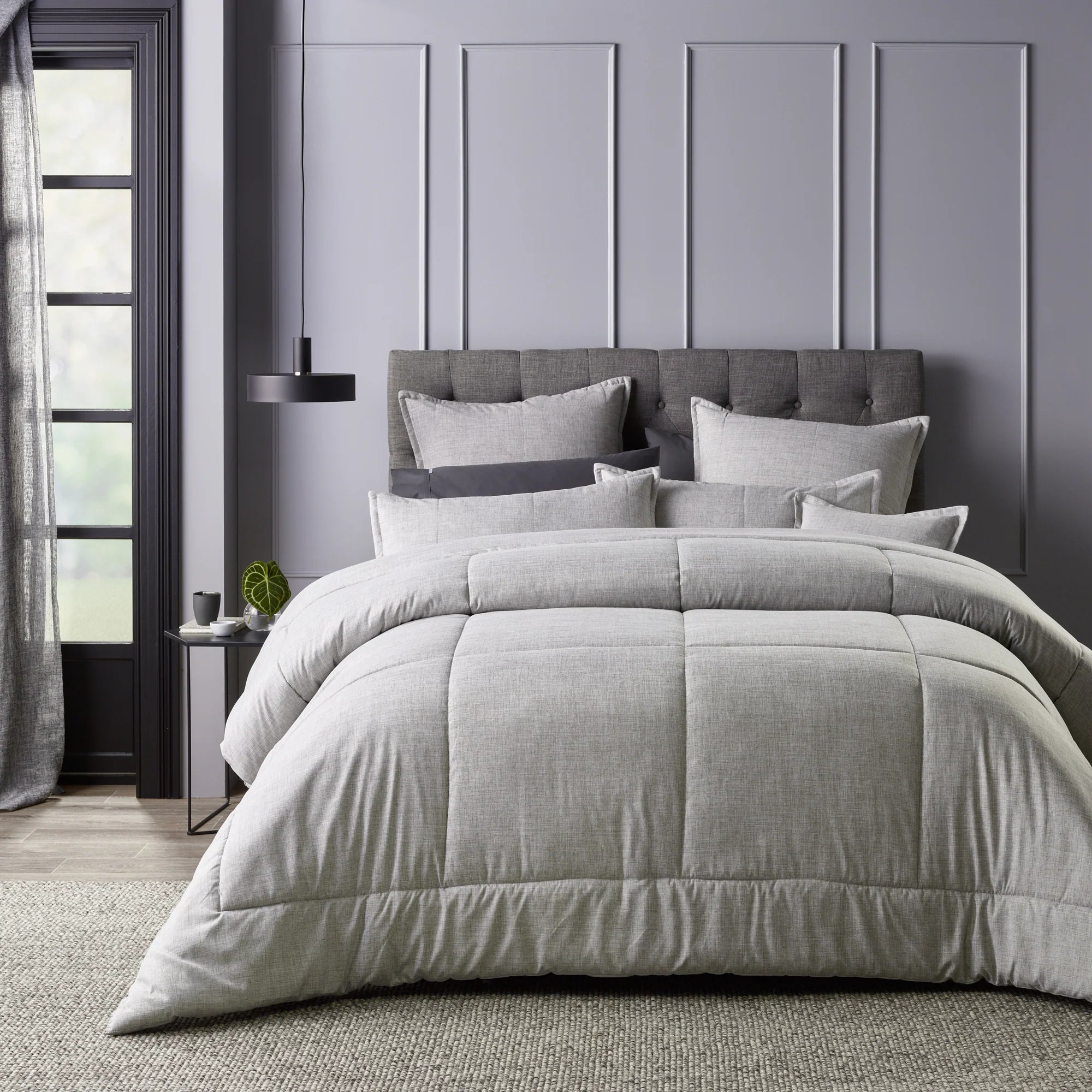 Maynard Comforter Set Grey