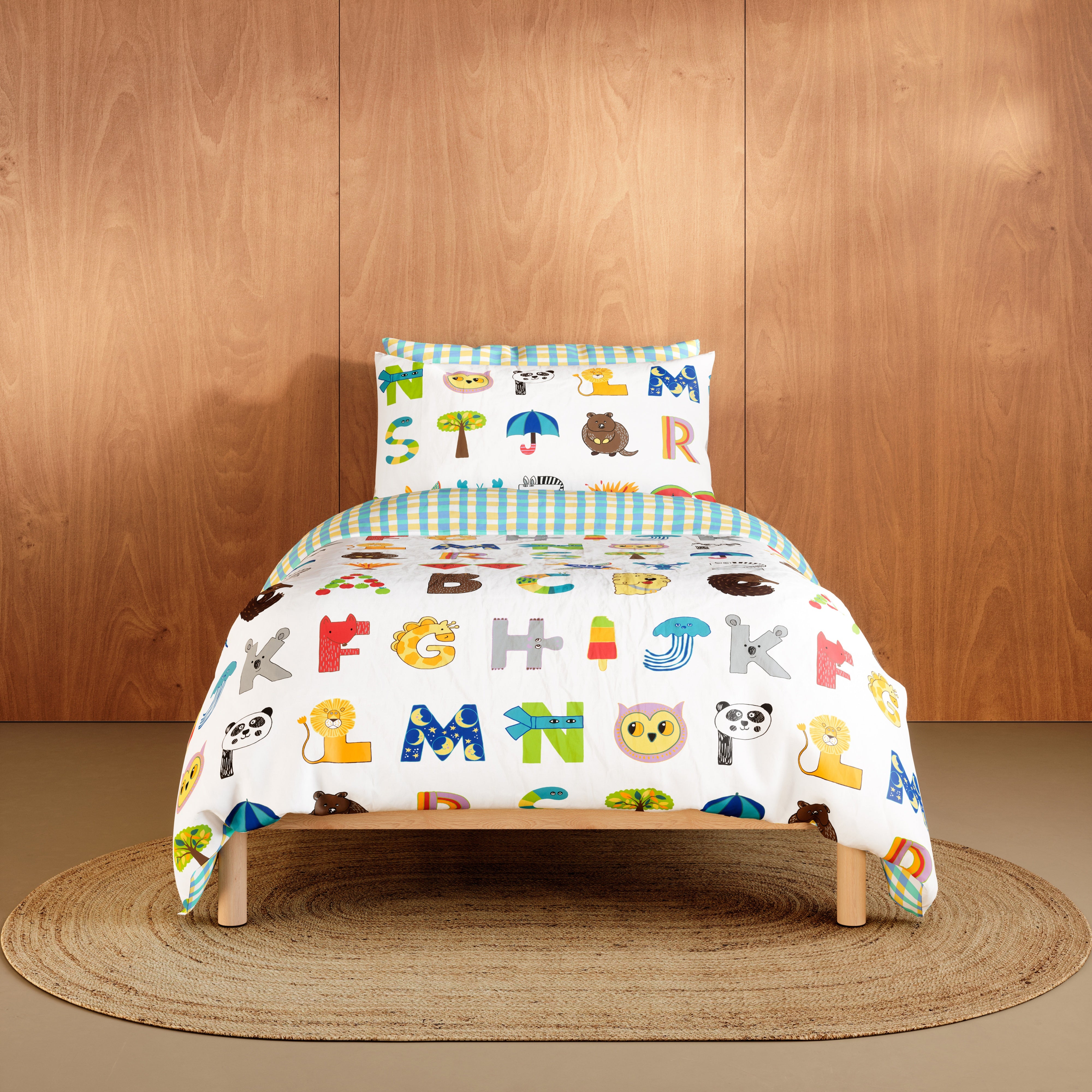 Alphabed Kids Quilt Cover Set