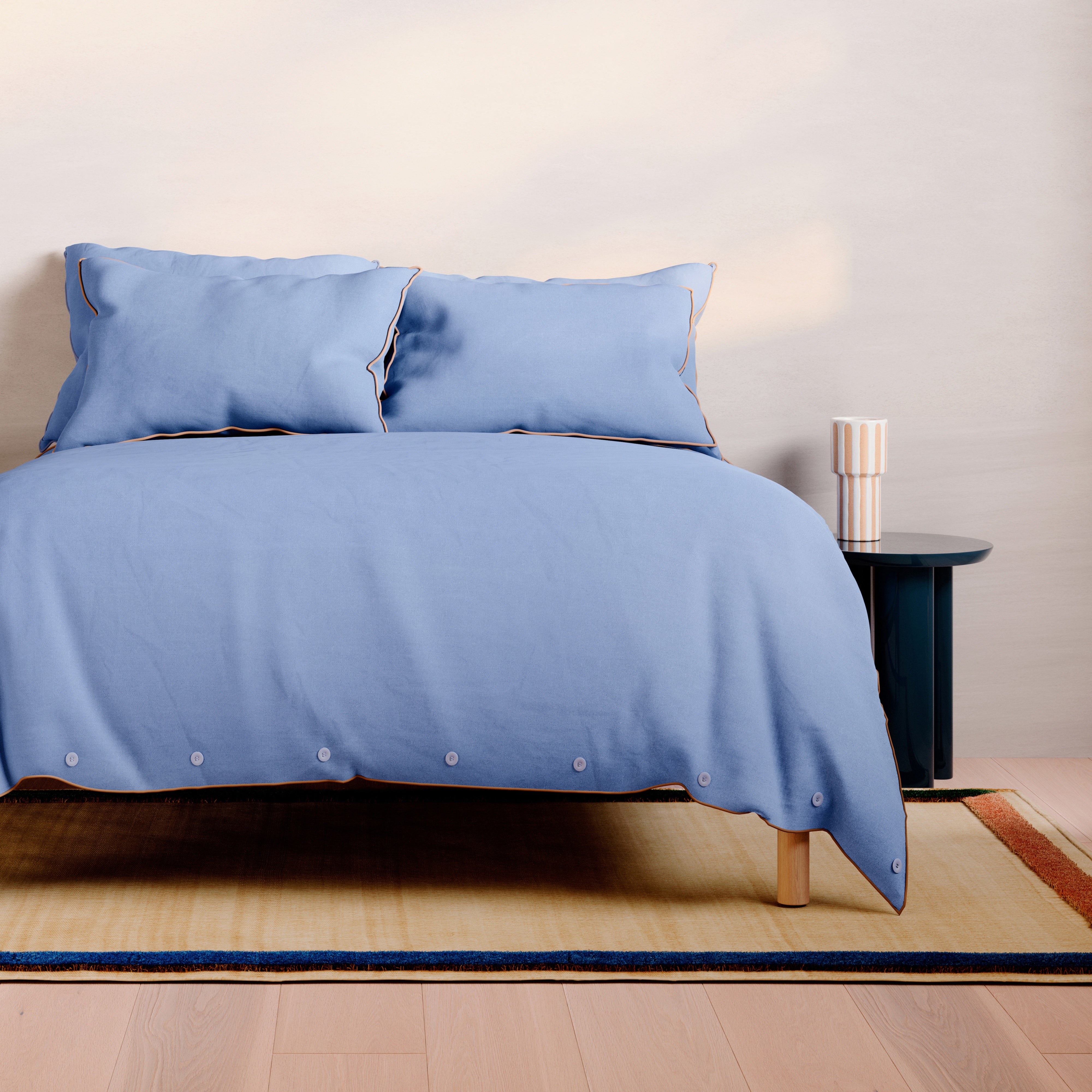 Bayley Piped Quilt Cover Set