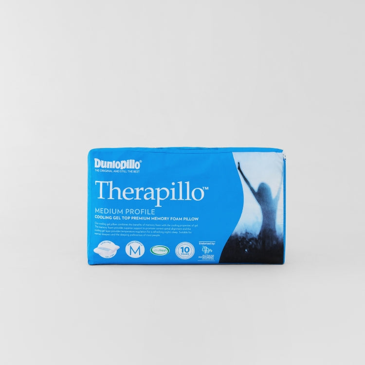 Therapillo Cooling Gel Top Premium Memory Foam Medium Profile Pillow