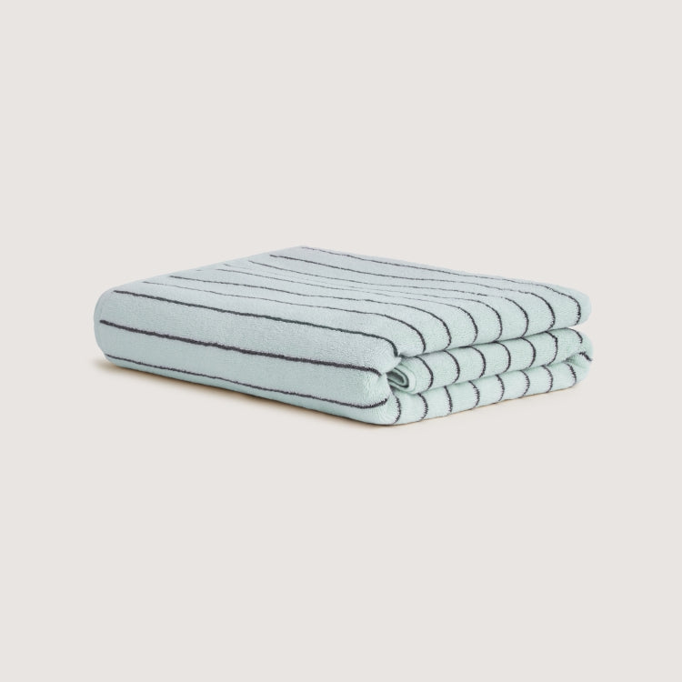 Aven Australian Cotton Stripe Bath Sheet