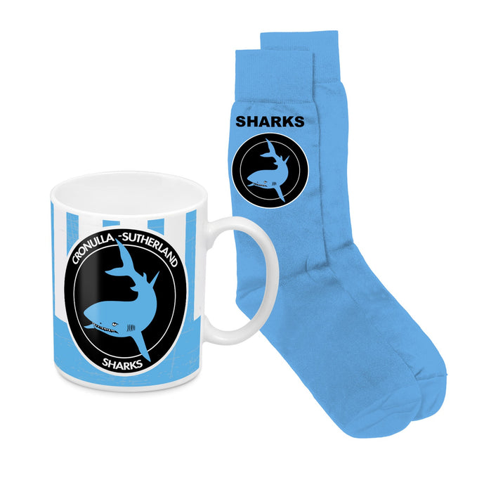 Cronulla Sharks Heritage Mug & Sock Pk