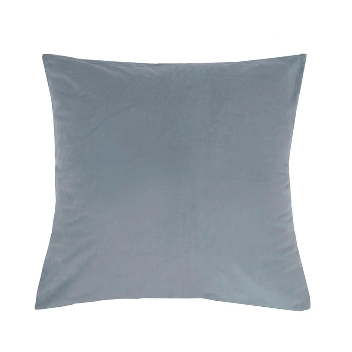 Velvet Steel Blue European Pillowcase