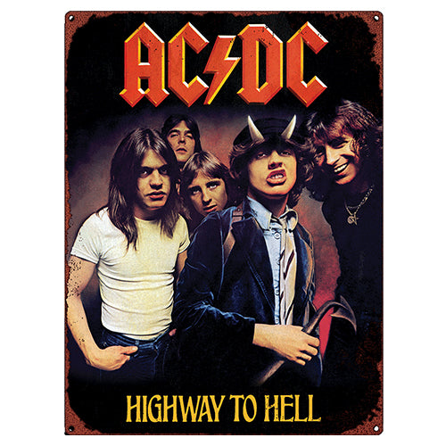 AC/DC Metal Bedroom Sign - The Bedroom Mattress & Bedding Co.