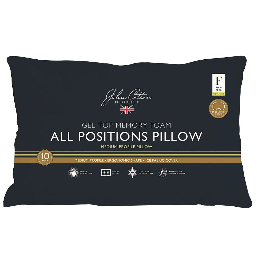 All Positions Gel Top Memory Foam Pillow