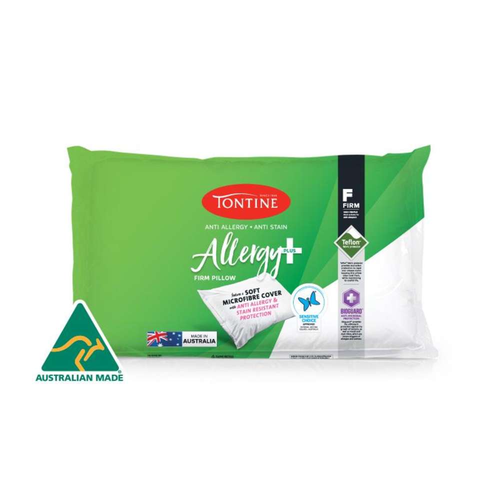 Tontine Allergy Plus & Anti-Stain High & Firm Pillow