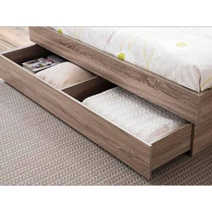Sicily Wood Bed Frame - Mocha