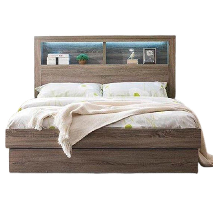 Bogota Wood Bed Frame - Mocha