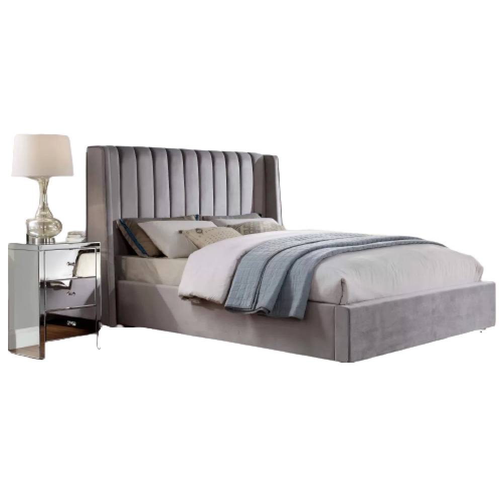 Belair Upholstered Bed With Wings