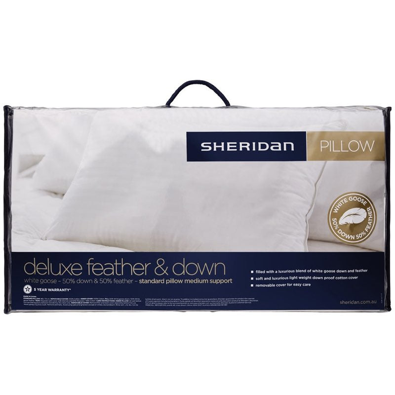 Sheridan Deluxe Feather & Down Pillow