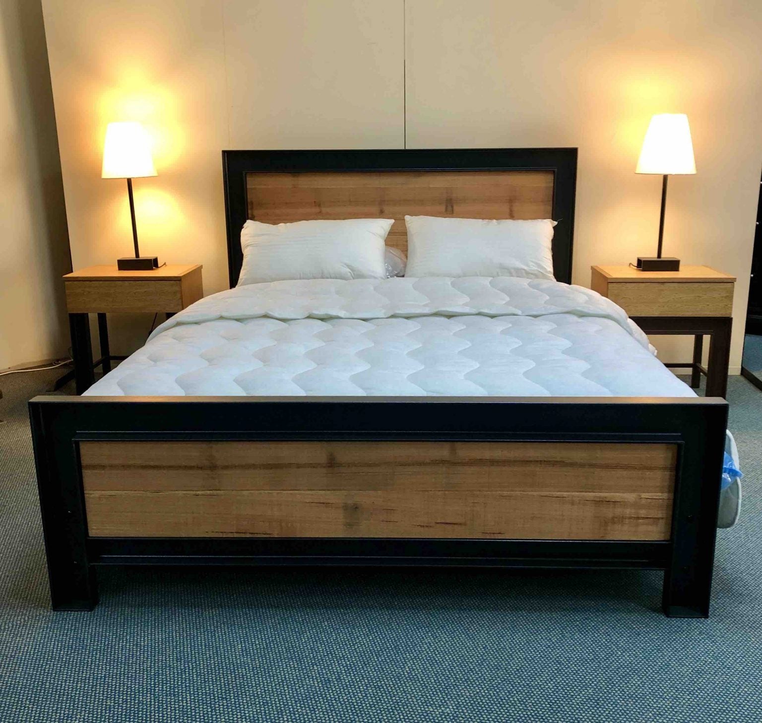 Detroit Timber and Metal Bed