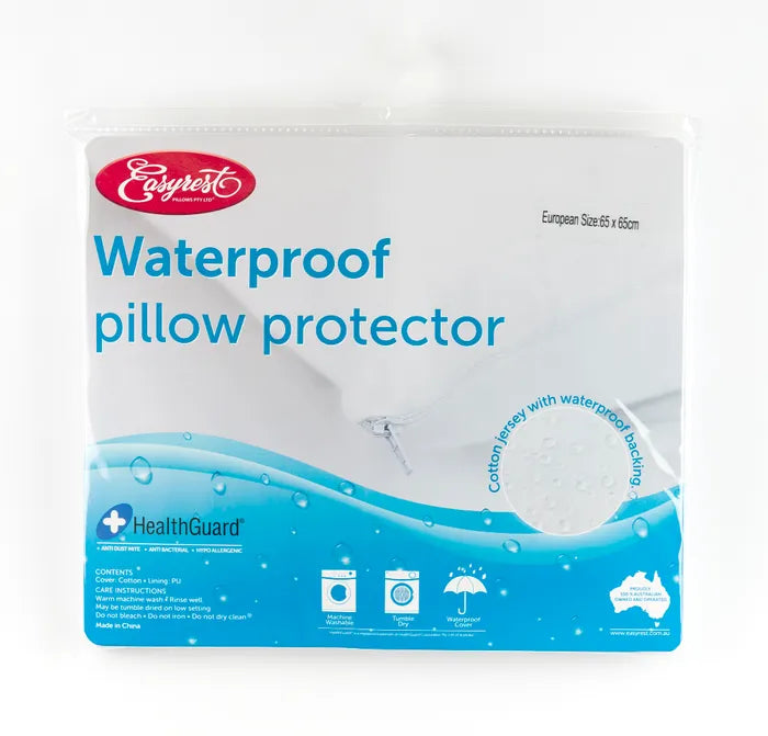 European Cotton Jersey Waterproof Pillow Protector