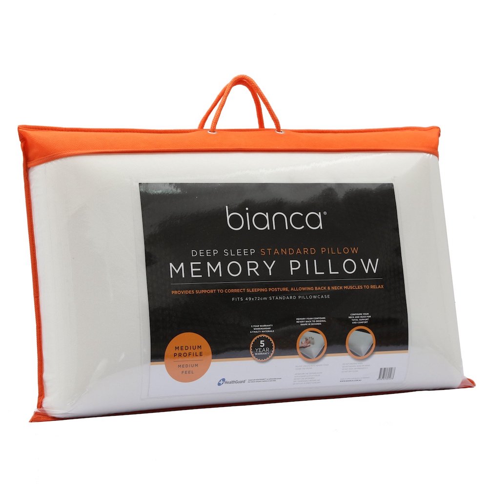 Deep Sleep Medium Profile Memory Foam Pillow