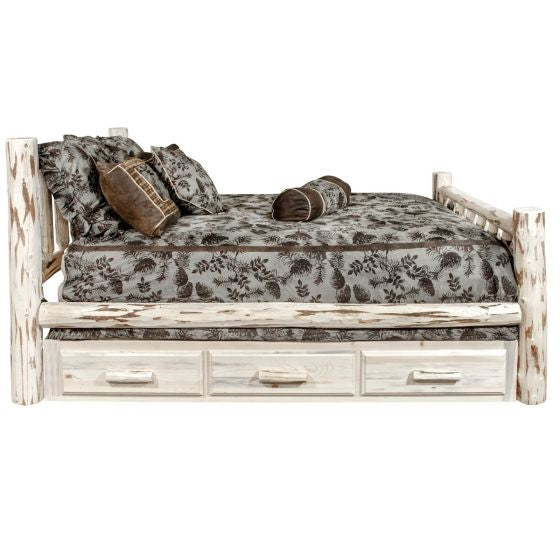Montana Wood Bed Frame - With Drawers