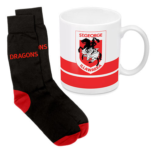 St George Illawarra Dragons Mug & Socks Pack