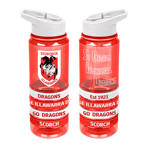 St George Illawarra Dragons Tritan Bottle W Bands