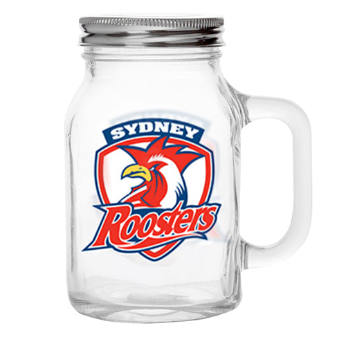 Sydney Roosters Glass Jar
